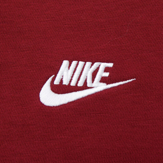 Nike (NIKE) men's plus velvet pullover new round neck loose sweatshirt warm and simple casual embroidered sportswear knitted long sleeves BV2667-677-inner terry S