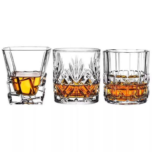 Runhuanian Whiskey Glass Crystal Glass European Spirit Glass Thickened Beer Glass Water Glass Bar Foreign Wine Glass Wine Set Classic No. 3 300ml