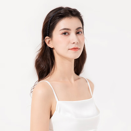 Goody Zero Pressure Headband Women's Headband Washing Face and Pressing Hair Black Simple Headwear Anti-slip No Pressure Lightweight Hair Accessories