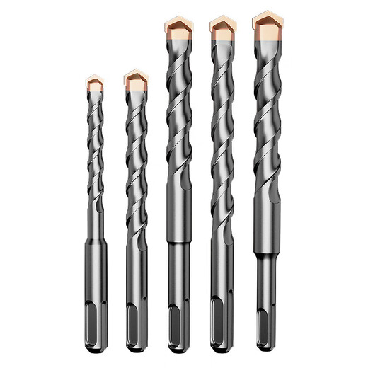 Aleación de acero de tungsteno extendido XMSJ Impacto no estándar Martillo de perforación de martillo eléctrico, mango redondo de cuatro pites de hormigón reforzado con martillo eléctrico de taladro de 12350 mm Manija cuadrada