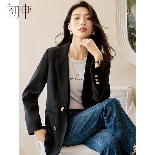 Chushen spring and autumn blazer women's retro high-end fashion temperament commuting casual jacket top S143U6009