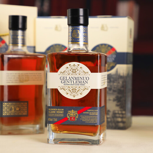 格兰米诺（Gelanminuo）绅士 威士忌 40度 英国进口 700ml*2瓶 双支装