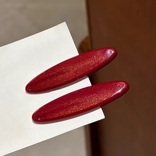 Xiangwan hairpin hairpin Ancora red side bangs hairpin women's forehead headband clip pair clip high-end one-word clip