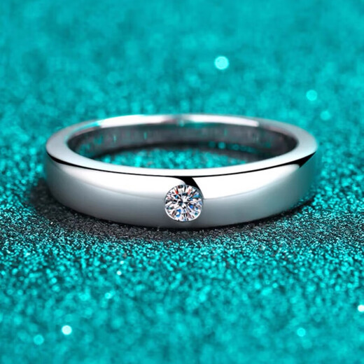 Platinum men's ring, platinum diamond ring, diamond ring PT950 living ring, wedding ring, birthday gift for boyfriend, smooth small diamond men's ring, light luxury style, open by default, contact customer service if closed
