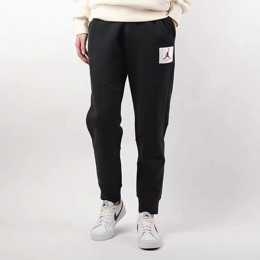 腾讯体育（Tencent Sports）新款aj飞人长裤秋冬春夏季情侣潮牌宽松运动休闲舒适束脚卫裤 6223灰色 3XL (175-180cm)
