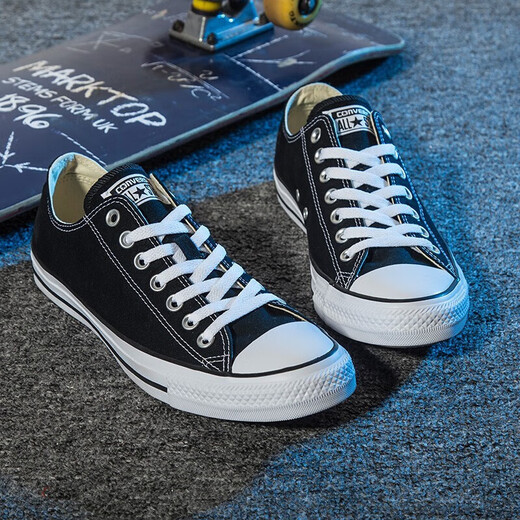 Converse Canvas Schuhe Herrenschuhe Frauenschuhe Allstar Schwarze Sportschuhe atmungsaktive Freizeitschuhe 37