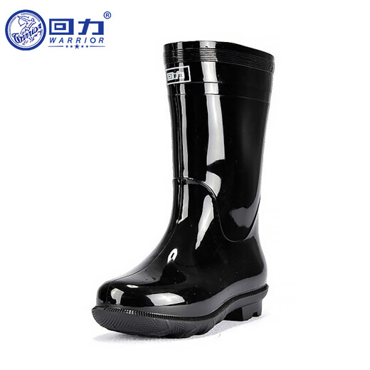 回力雨鞋男士高筒防水防雨靴男鞋耐磨钓鱼鞋户外加绒保暖胶鞋HXL838 中筒 40