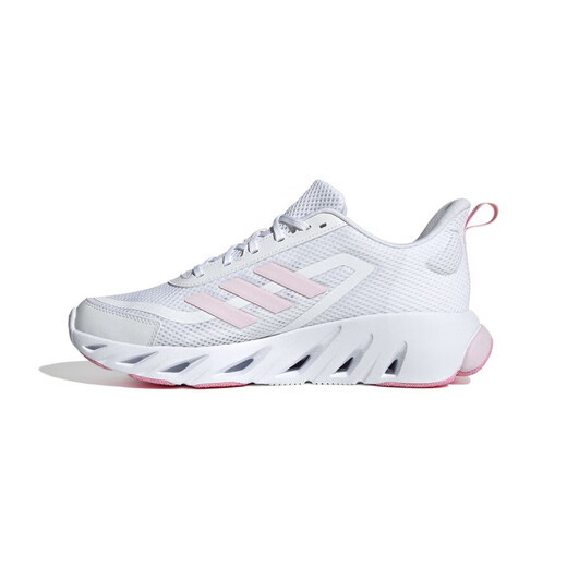 ADIDAS Adidas women's shoes spring and autumn new lightweight and comfortable casual shoes mesh breathable cushioned running shoes JH9855 white/clear powder JH9855 37
