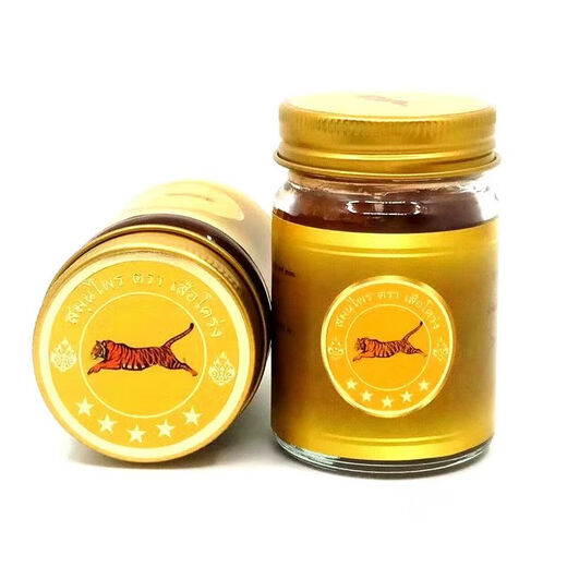 A Thai five-star tiger ointment for neck and shoulder pain, one tiger pain ointment, bruises, sprains, lumbar muscle strain, muscle soreness, Thai original five-star one tiger 60g/1 bottle