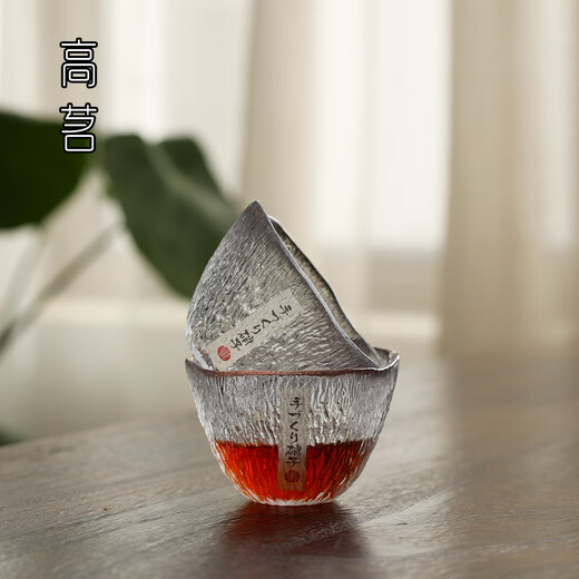 Gao Ming Japanese-style glass small tea cup thickened hammered master cup Kung Fu tea small cup personal special single cup tea cup