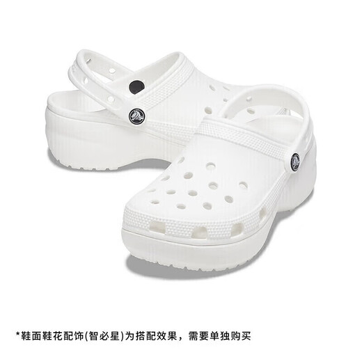 
crocs Crocs thick-soled cloud hole shoes outdoor 206750 white-100 37/38 (240mm)