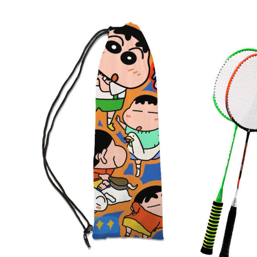 Liu Hui badminton racket cover protective bag Crayon Shin-chan sports badminton mouth protection portable one-shoulder cute high-looking 52475cm
