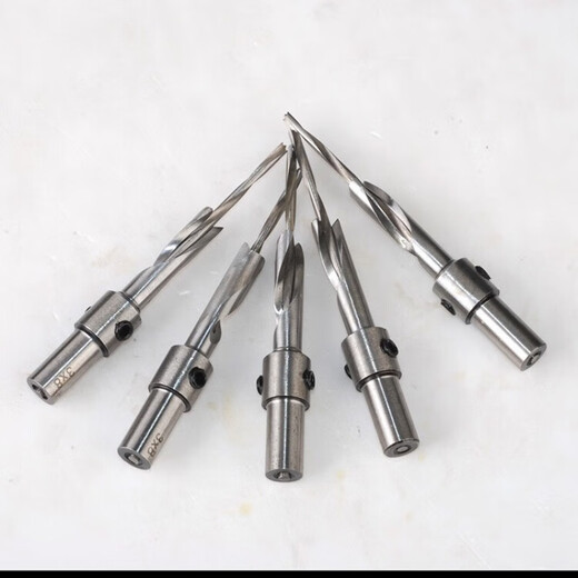 Woodworking drill bit high speed steel HSS salad drill step drill bit countersunk drill bit secondary drill step sub-matrix double layer extension 6*11*100MM