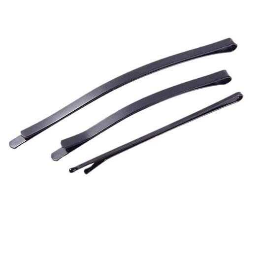 BARY REEF black one-word clip curved broken hair clip plate hair clip thickened bangs clip black curved clip forehead large hairpin for women widened and thickened curved one-word 8 cm large size 12 pcs