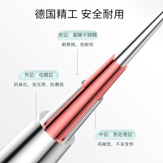 Jianmei Chuangyan Ultra-fine Acne Needle Set Cell Clip Blackhead Removal Tweezers Scraping Closed Mouth Squeezing Acne Removal Needle Cleaning Tool Sharp Mouth + Gold Super Sharp Cell Clip 2 Pieces