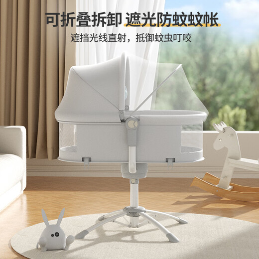 泰美高（Trimigo）电动婴儿摇摇椅多功能婴儿摇椅折叠升降宝宝哄睡神器新生儿见面礼 多功能婴儿摇摇椅摇篮【三合一】 婴儿满月礼盒宝宝周岁礼物