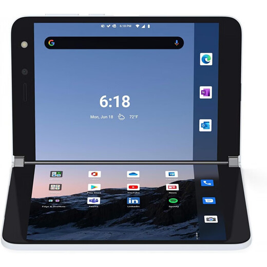 Microsoft Surface Duo2 Pantalla plegable Teléfono móvil 5G Smart 8.3 pulgadas de pantalla grande Snapdragon 888 Native Android White 128G Estándar oficial