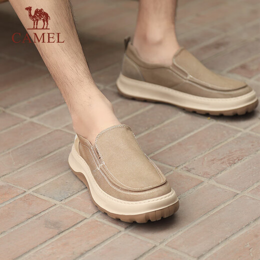 
Camel (CAMEL) men's casual shock-cushioning one-foot-punched breathable cloth shoes G14S046104 apricot color 41