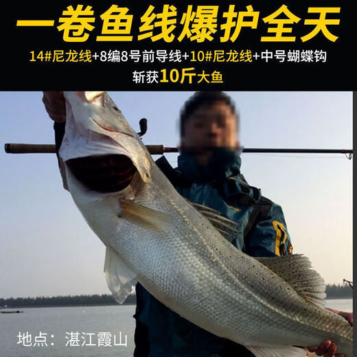 BEITU anchor fishing line 500 meters special main line nylon sea pole fishing line sub-line 10/12/14/16/18/20 large 500M anchor fishing line No. 12 500 meters