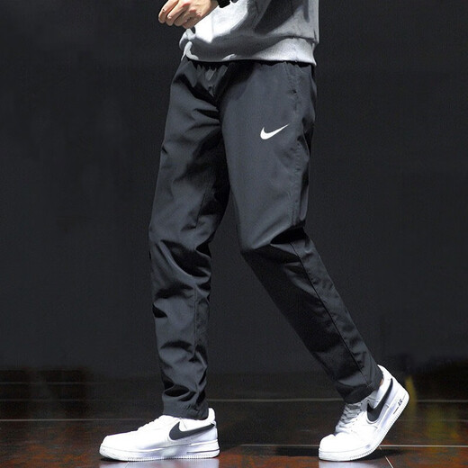Nike (Nike) Herren Winter Neue Sporthosen Straight Hoodies verdickte Hosen bequem und warme Freizeithosen DM6627-010 m