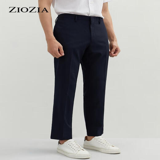 Ziozia [unter Jiumuwang] Casual Hosen für Männer im Sommer koreanischer Stil schlanker Hosen Trend ZPP12401J Navy Blue 78 170/78a
