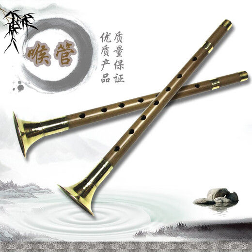 YAMA JIA广东粤曲产品竹子长筒喉管管子手工制作8孔9孔人气 长筒8孔右手(实9孔)右手在下