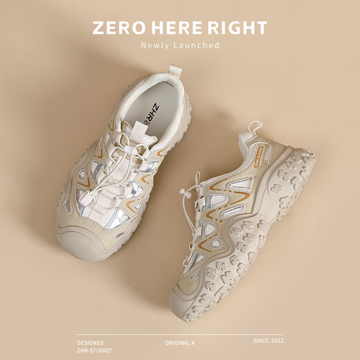 Chaussures de randonnée zhr pour femmes chaussures de sport de randonnée en plein air pour femmes légères semelles épaisses chaussures pour femmes G683 Abricot Couleur 39