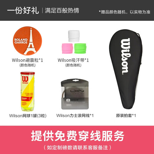 威尔胜（Wilson）萨巴伦卡同款25年新款法网球拍BLADE V9比赛专业拍网球拍碳纤维 V9 100拍面265g 2号柄 WR1502