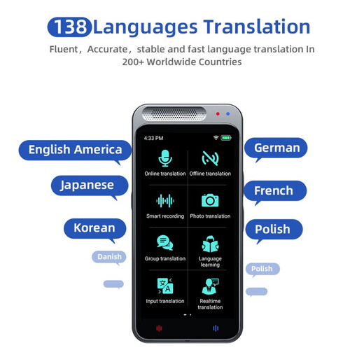 Huawei machine suitable for AI intelligent voice translator 138 languages ​​simultaneous translation translator photo translation Z2 black