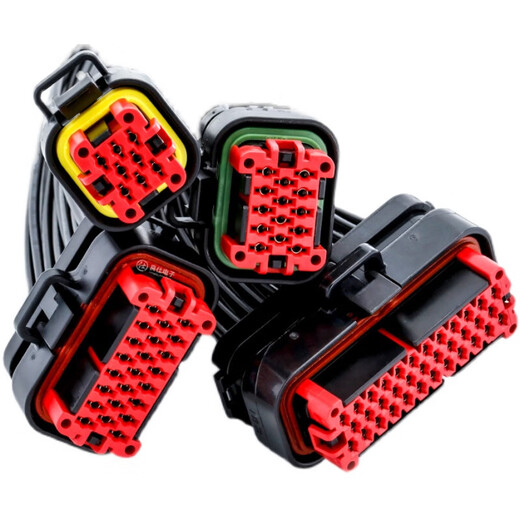 Automotive connector 770680-1 waterproof amp connector female pin seat docking harness plug 776164-1 23-hole female 770680-1 wire length 30CM