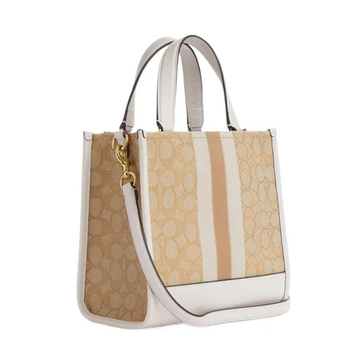 CoaCH (COACH) women's new small Dempsey tote bag handheld crossbody bag for girlfriend CQ878 Khaki IMDQC