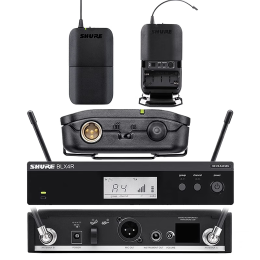 SHURE/Shure BLX14R wireless lavalier microphone conference speech stage performance training host live broadcast chest microphone BLX14R/WL183MB/O (omnidirectional lavalier)