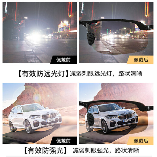 亿眸男士变色眼镜男款开车墨镜防紫外线驾驶镜钓鱼防晒偏光太阳镜 变色款