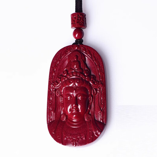Freiheit spreche von Zimt im südchinesischen Meer Guanyin Pendellänner und Frauen Guanyin Bodhisattva Buddha Statue Sechs-Charakter-Mantra Halskette Lange Anhänger Accessoires Halskette