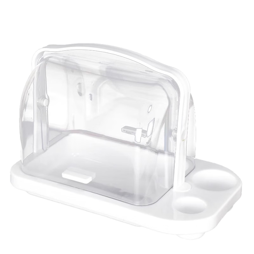 澳颜莱超市水果试吃架 面包试吃盒超市水果试吃台品尝蛋糕食品架透明托 落地款带牙签槽