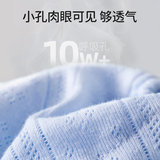 摩登孕妈尿布婴儿可洗纯棉尿戒子尿布裤防水宝宝网眼尿片固定带介子夏 6条装 蓝+绿+10条尿布 M：41CM*59CM (适合0-3个月)