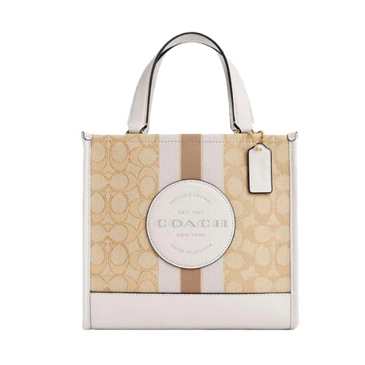 CoaCH (COACH) women's new small Dempsey tote bag handheld crossbody bag for girlfriend CQ878 Khaki IMDQC