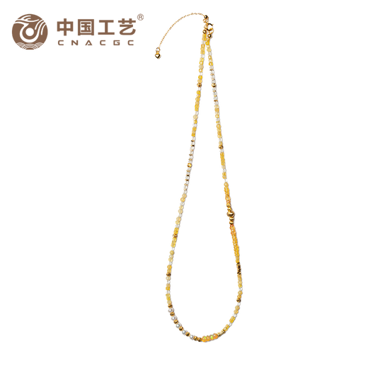 Chinese Craftsmanship Falling Leaves Autumn Charm Original Time Season Colorful Necklace Natural Gem Beads Explosive Necklace Falling Leaves Autumn Charm