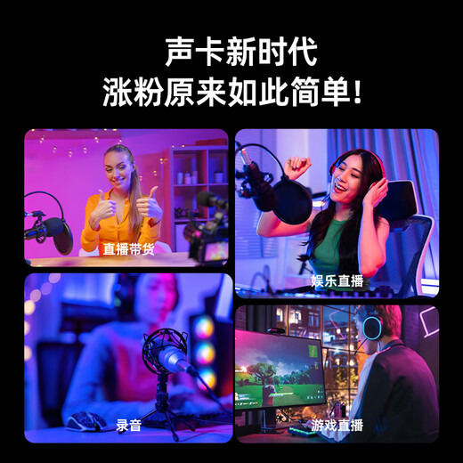 Synido Forest Island mobile phone tablet live broadcast external sound card delivery equipment microphone mobile phone computer microphone Voice100 national karaoke singing set flagship version VOICE 100 sound card + 48v amplifier