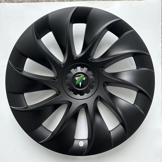 Suitable for Tesla modely 20-inch hub cap 19/20/21-inch protective ring original modified cyclone wheel old model Y 20-inch flat matte black 4 pieces + matte black label