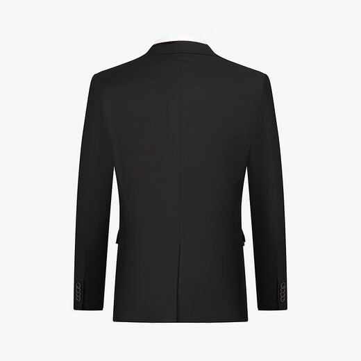Siete marcas de la marca 25 hombres de primavera y verano ropa formal Formal fácil de hacer entrevista de collar plano chaqueta de traje 126JC70760 Negro 48 B