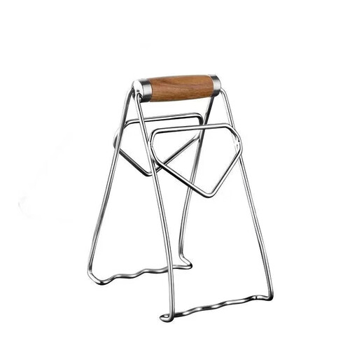 Zhongnuo 316 high-quality rosewood stainless steel plate lifter multi-functional anti-scalding clamp steaming vegetable clamp plate lifter household 316 stainless steel pearwood plate lifter