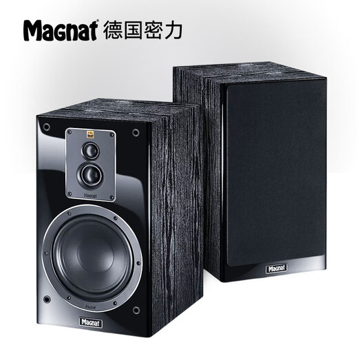 Mili magnatSignature 503 high-end hifi speaker audio, three-quarter wooden passive bookcase, gold standard certified high-fidelity home theater, home use, need to be matched with power amplifier, wood grain color, 3-quarter low-frequency reflection