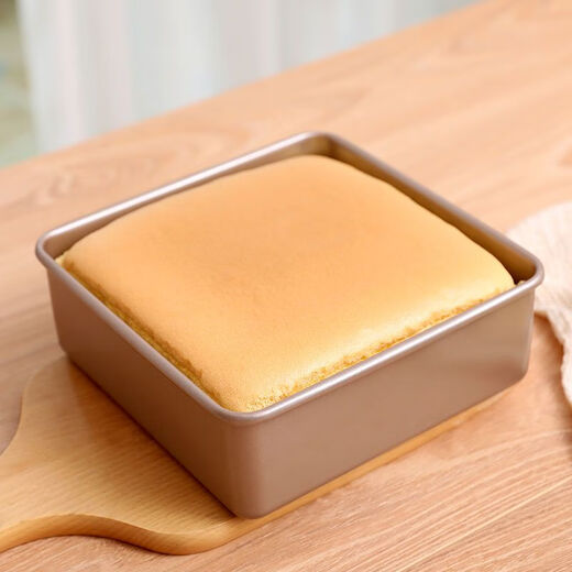 
Yunqian ancient flavor mold baking tray heightened and deepened 689 inch non-stick oven household fixed baking square 8 inch square baking tray-send high-temperature cloth to repeat