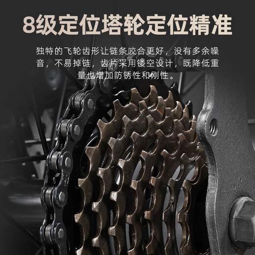 PHILLIPS菲利普公路车自行车成人男破风赛车碟刹变速女学生上班族通勤单车 骑士灰 内走线 直把 700C 27速 蓝图/顺泰变速 40刀