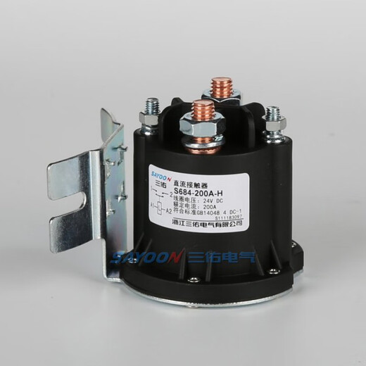 三佑SAYOON直流接触器S684-200A叉车升降油泵1261 2451 212 09 17 H弧形式(默认) 48VS684-200A