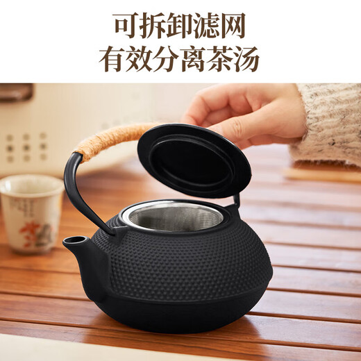 Suncojia teapot, cast iron kettle, fireside teapot, large-capacity Kung Fu tea set, teapot, kettle