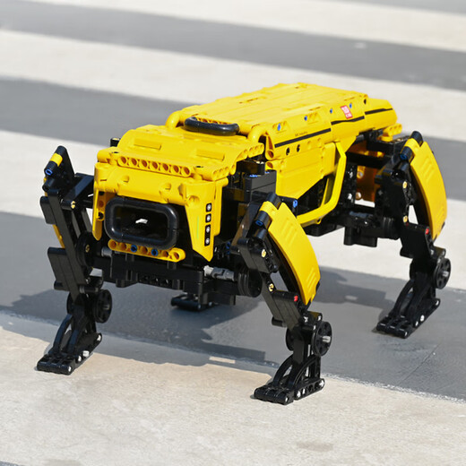 Kratzer Kinder intelligenter Programmierung Fernbedienung Bionic Mechanical Dog Puzzle Zusammengebildete Bausteine Kinderspielzeug Roboter 15053 Spinnenroboter - Fernbedienung 818 Partikel