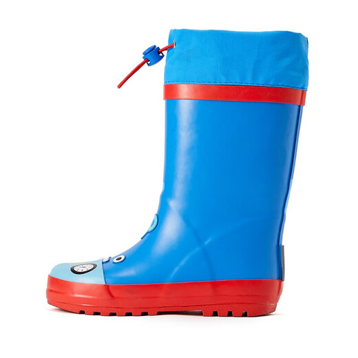 Lemonkid Kindergummi-Regenstiefel hohe Röhrchen Girl Boy Waterd nicht rutschfeste Regenstiefel Student Blue Roboter 35 Größe