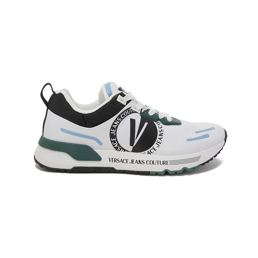 Versace Jeans Couture Vesge Sesse Neues Produkt Herren dicker alleinerer Schnüre-up Casual Sneaker Geschenk Männer 75YA3SA1 ZS653 MD7 White Multicolor V-Badge 44